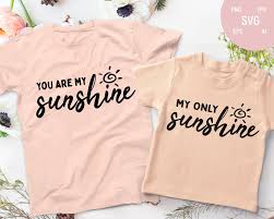 Download You Are My Sunshine Svg My Only Sunshine Mommy And Me Etsy In 2021 Mom And Me Shirts Matching Shirts Mom And Daughter Matching