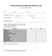 30 Useful Workout Log Templates Free Spreadsheets