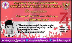 Hari kemerdekaan 2019 jatuh pada hari sabtu, 17 agustus 2019. Hari Kemerdekaan 17 Agustus 2019 Stmik Pamitran Karawang