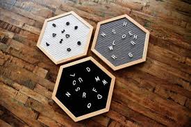 Double Sided Hexagon Felt Letter Board 12 Inch Hexagon Letterboard Framed Letters Handmade Hexagon Design