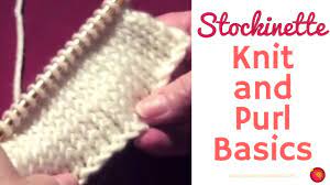 Maybe you would like to learn more about one of these? Knit And Purl Basic Knit Stockinette Stitch Pattern Youtube