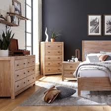 Likewise, a white bed with deep red bedding or a vibrant blanket will stand out and soften the other bold choices in the room. Pine Bedroom Sets Furniture You Ll Love In 2021 Wayfair