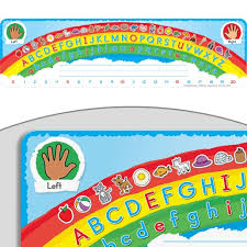 The 26 letters of the alphabet are placed on cards or pieces . Alphabet Arc Self Adhesive Vinyl Desktop Helpers Set Of 24