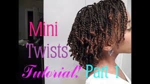 How To Do Mini Twists On Short Medium Length Natural Hair Part 1 Thin Natural Hair Natural Hair Twists Mini Twists Natural Hair