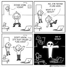 An element of a culture or system of behavior … Life Hack Meme Guy