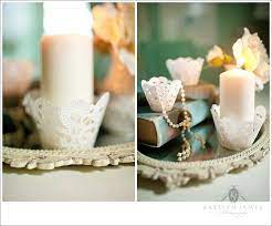 Diy Doily Cups To Add A Little Extra Something To The Table Rustic Wedding Centerpieces Doilies Crafts Diy Wedding