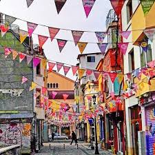 Colorful Streets Of Kapana Creative District Plovdiv Bulgaria