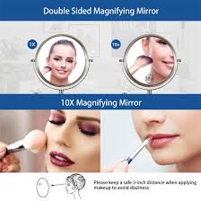 10x/1x Wall Mounted Magnifying Mirror Double-Side Mirrors for Wall