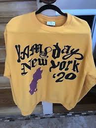 This sweatshirts & hoody is available in sizes l, m, xl. Cactus Plant Flea Market Yams Day 2020 Gold Men Sweater Cotton Pullover Ralph Lauren Sweater