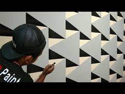 Warna yang tepat akan menjadikan rumah anda sebuah oasis bagi jiwa. How To Make 3d Wall Design 3d Wall Painting Texture Cat Dinding Kamar 3d Interior Design Ideas Youtube 3d Wall Painting Wall Design Wall Tiles Design