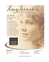 Check out the recording of Amy Beach's “The Rose of Avontown” performed by  The Concord Women's Chorus!
