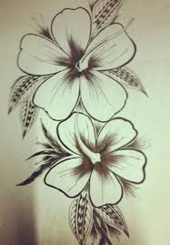 There are many pics about drawing of hawaiian flower out there. Tatoo Bras Flower Drawing Flower Tattoo Polynesian Art