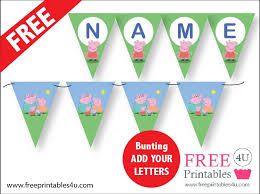 Peppa Pig Free Printables 4 U Peppa Pig Birthday Party Peppa Pig Party Peppa Pig Happy Birthday