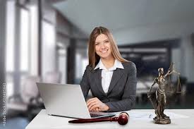 Portrait of young female Lawyer or attorney working in the office, smiling  and posing Stock Photo | Adobe Stock