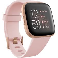 Fitbit Versa 2 Health and Fitness Smartwatch with Heart Rate, Music, Alexa  Built-In, Sleep and Swim Tracking, Petal/Copper Rose, One Size (S and L  Bands Included) : Electronics