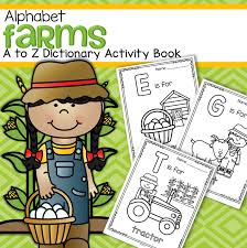 Farm Alphabet A To Z Activity Book Vocabulary Trace And Color Book Activities Farm Animals Theme Farm Animal Alphabet