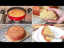 Suji Cake Direct In Kadai Eggless Without Oven Yummy Eggless Semolina Cake Rava Eggless Cake Recipe Cake Recipes In Cooker Cake Recipes Without Oven