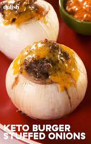 These Keto Burger Stuffed Onions Have The Most Amazing Secret Sauce Recipe Keto Burger Onion Recipes Recipes