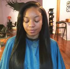 Deep Side Part Sew In Hair Straighthair Blackhair Slayyed Short Human Hair Wigs Weave Hairstyles Brazilian Straight Hair
