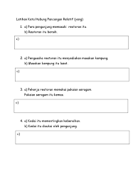 Latihan kata hubung pancangan relatif katabaku. Latihan Kata Hubung Pancangan Relatif Docx
