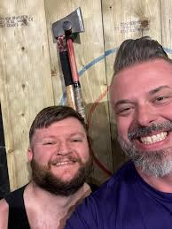 Much fun being had watching Paul and Dave hitting a mixer with hammers!