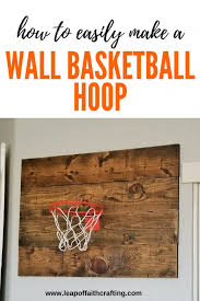 Trampoline is made of galvanized this 14 ft. Wall Basketball Hoop Diy From Pallet Wood Leap Of Faith Crafting