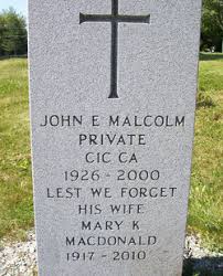 Mary Kathleen MacDonald Malcolm (1917-2010)