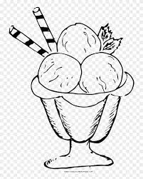 It's your birthday coloring page. Ice Cream Sundae Coloring Page Ice Cream Drawing Png Clipart 1296006 Pikpng