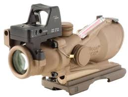 Trijicon Dark Earth Brown Acog 4x32 Scope Dual Illuminated