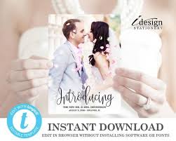 Wedding Announcement Cards Printable Template Editable Calligraphy Marriage Announce Wedding Announcement Cards Marriage Announcement Wedding Announcements