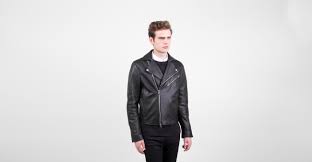 Voostore Acne Gibson Leather Jacket Black Leather Jacket Black Leather Jacket Swedish Fashion