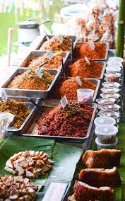 hot sauces and crispy pork for takeaway in thailand thaitable thaifood hotsauces spicy food thailand food thai recipes crispy pork