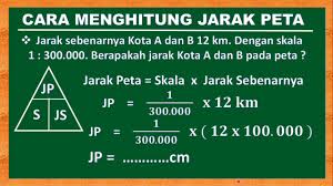 Dari sini dapat dilihat jika jarak kota y dan kota z jika dibuat di dalam peta berskala 1 : Cara Menghitung Jarak Pada Peta Matematika Kelas5 Youtube