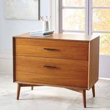 Homcom slim floor cabinet narrow wooden storage with drawers bathroom white. Mid Century Lateral File