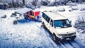 Rent a camper van in oslo, tromsø & lofoten. Winter Camping Van Life First Time In Snow Youtube