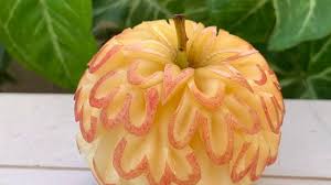 How To Do Apple Fruit Carving For Beginner Fruit Carving Simple Design Ep 13 Barbie Fruit Carve Youtube In 2020 Fruit Fruit Carving Jade Plants