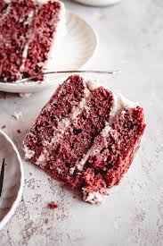 Best Vegan Red Velvet Cake With Cream Cheese Frosting Recipe In 2020 Dairy Free Frosting Vegan Cream Cheese Frosting Vegan Red Velvet Cake