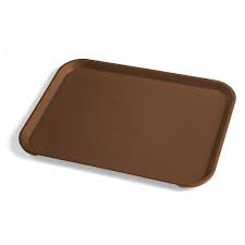 When the eat regime is active (or just before), a cook will put clean food trays on a serving table in a canteen , along with food. Cambro 1014ff167 Plastic Fast Food Tray 13 1 2 L X 10 2 5 W Brown