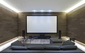 Home Theater Room With Surround Sound Stereo Home Theater Decor Home Theater Seating Living Room Home Theater