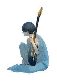 round robin art illustration manga anime japan pixiv character boy guitar ベース イラスト アニメ 音楽 楽器 イラスト