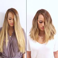 Hair Transformations For The Low Maintenance Girl Long To Short Hair Wavy Hairstyles Medium Hair Transformation