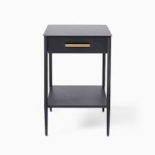 An open shelf and two. Metalwork Nightstand