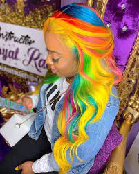 Celebrity Stylist On Instagram Rainbow Rose Hair Styles Custom Colored Hair Cute Hair Colors