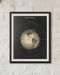 Vintage Earth Map Art Print Earth Science Wall Poster - Etsy Sweden