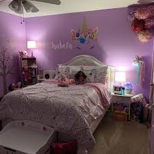 Purple bedroom designs for girls. Personalized Name Wall Decal Unicorn Wall Art Girls Etsy Tween Girl Bedroom Girls Bedroom Paint Girls Room Decor
