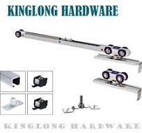 Heavy Duty Wooden Door Fitting Hanging Wheel Double Way Soft Close Damper  Sliding Door Rollers