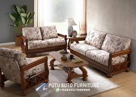 Formasi dudukan 3 + 1 + 1 + meja tamu utama. Sofa Tamu Minimalis Modern Kayu Jati Kursi Tamu Minimalis Modern Jati Wooden Sofa Designs Wooden Sofa Set Painted Bedroom Furniture