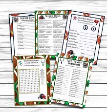 Over 100,000 free trivia questions & answers with printable quizzes. Printable Or Virtual Super Bowl 56 2021 Party Games For Kids Etsy