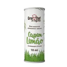Óleo Essencial Alimentício Natural Capim Limão 10ml GranChef