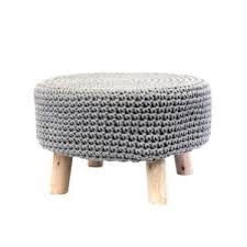 Pouf Tresse Pieds Bois Scandinave Gris Perle Gris Clair Pouf Comment Amenager Son Salon Meuble Gifi